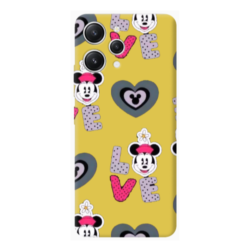 Xiaomi Redmi 12 Minnie Yellow Colored Silicone TPU Θήκη