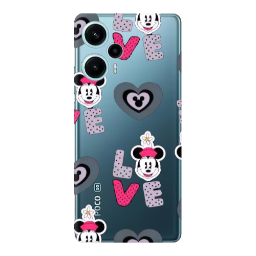 Xiaomi Poco F5 Minnie Transparent Silicone TPU Θήκη
