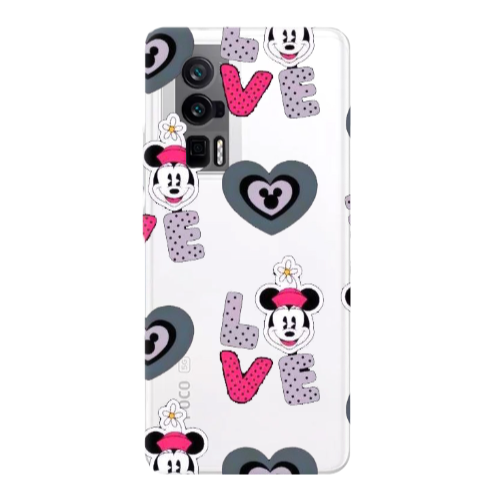 Xiaomi Poco F5 Pro Minnie Transparent Silicone TPU Θήκη