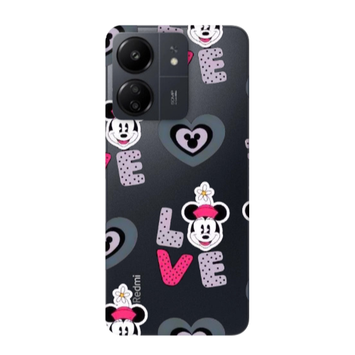 Xiaomi Redmi 13C Minnie Transparent Silicone TPU Θήκη