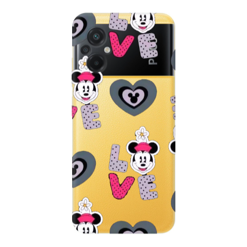 Xiaomi Poco M5 Minnie Transparent Silicone TPU Θήκη