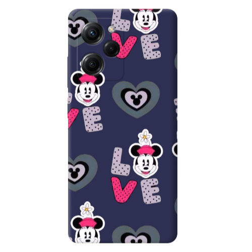 Xiaomi Poco X5 Pro Minnie Dark blue Colored Silicone TPU Θήκη