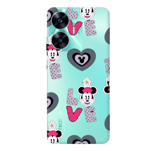 Realme C55 Minnie Transparent Silicone TPU Θήκη