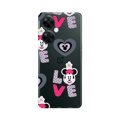 Oneplus Nord CE 3 Lite 5G Minnie Transparent Silicone TPU Θήκη