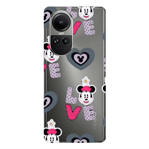 Oppo Reno10 5G Minnie Transparent Silicone TPU Θήκη