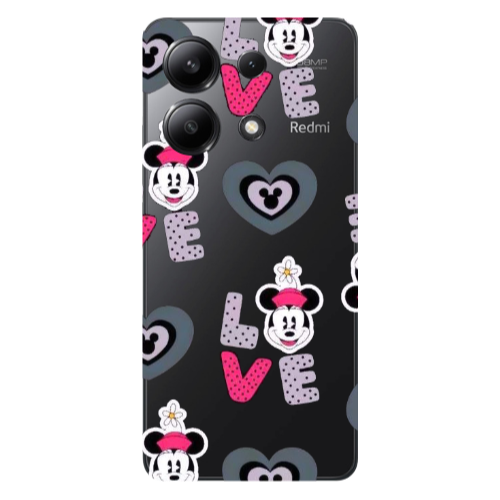 Xiaomi Redmi Note 13 4G Minnie Transparent Silicone TPU Θήκη