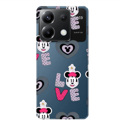 Xiaomi Poco X6 5G Minnie Transparent Silicone TPU Θήκη