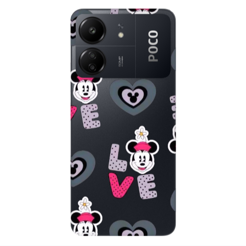 Xiaomi Poco C65 Minnie Transparent Silicone TPU Θήκη