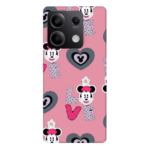 Xiaomi Redmi Note 13Pro 5G Minnie Pink Colored Silicone TPU Θήκη