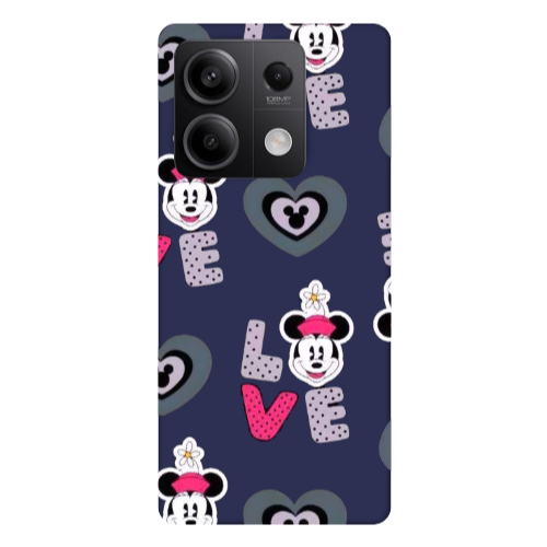 Xiaomi Redmi Note 13Pro 5G Minnie Dark blue Colored Silicone TPU Θήκη