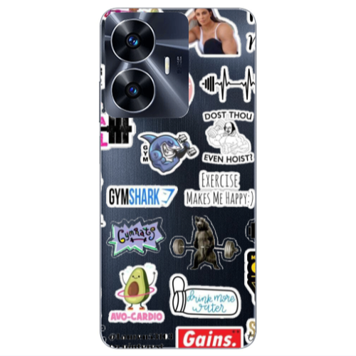Realme Note 50 Mixed up 2 Transparent Silicone TPU Θήκη