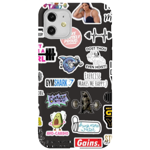 Apple iPhone 11  Mixed up 2 Black Colored Silicone TPU Θήκη
