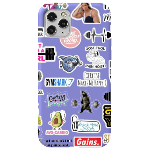 Apple iPhone 11 Pro Mixed up 2 Purple Colored Silicone TPU Θήκη