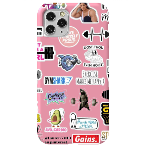 Apple iPhone 11 Pro Mixed up 2 Pink Colored Silicone TPU Θήκη