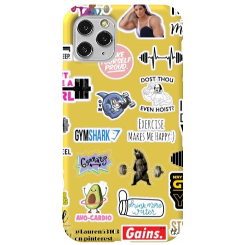 Apple iPhone 11 Pro Mixed up 2 Yellow Colored Silicone TPU Θήκη