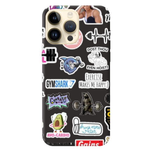 Apple iPhone 13 Pro Max Mixed up 2 Black Colored Silicone TPU Θήκη