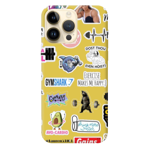 Apple iPhone 13 Pro Max Mixed up 2 Yellow Colored Silicone TPU Θήκη