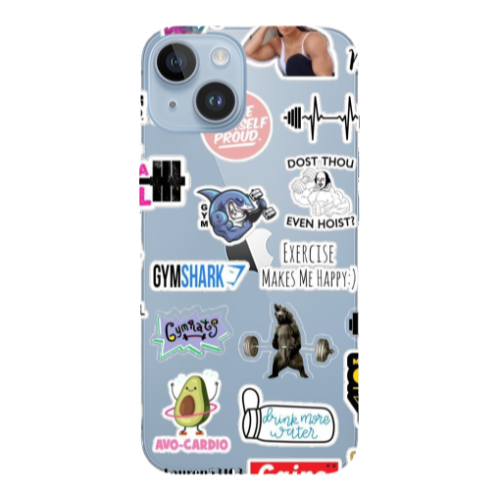 Apple iPhone 14  Mixed up 2 Transparent Silicone TPU Θήκη