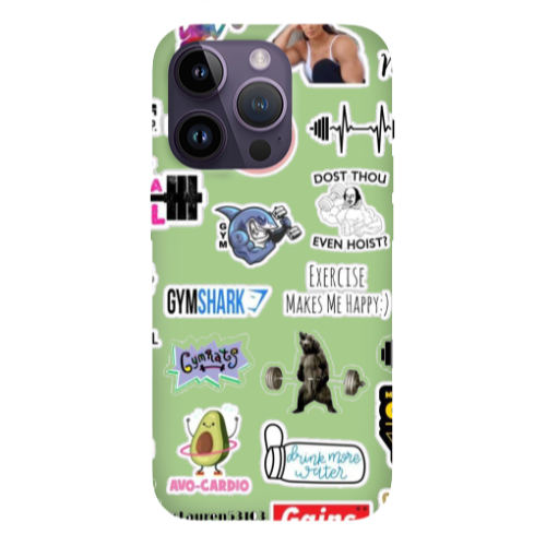 Apple iPhone 14 Pro Max Mixed up 2 Light Green Colored Silicone TPU Θήκη