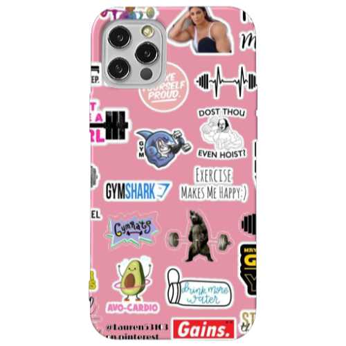 Apple iPhone 13 Pro Mixed up 2 Pink Colored Silicone TPU Θήκη