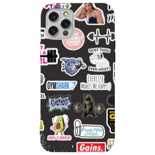 Apple iPhone 13 Pro Mixed up 2 Black Colored Silicone TPU Θήκη
