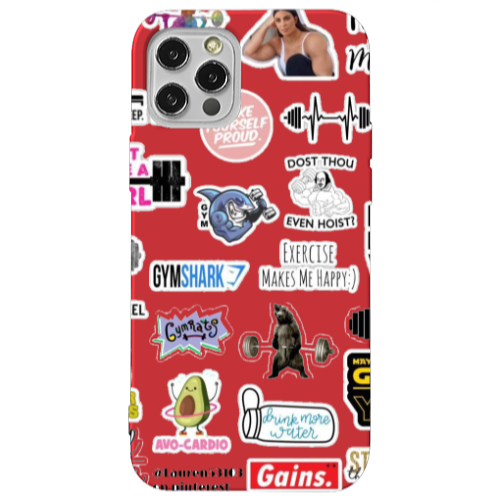 Apple iPhone 13 Pro Mixed up 2 Red Colored Silicone TPU Θήκη