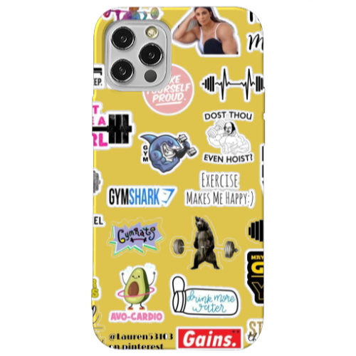 Apple iPhone 13 Pro Mixed up 2 Yellow Colored Silicone TPU Θήκη