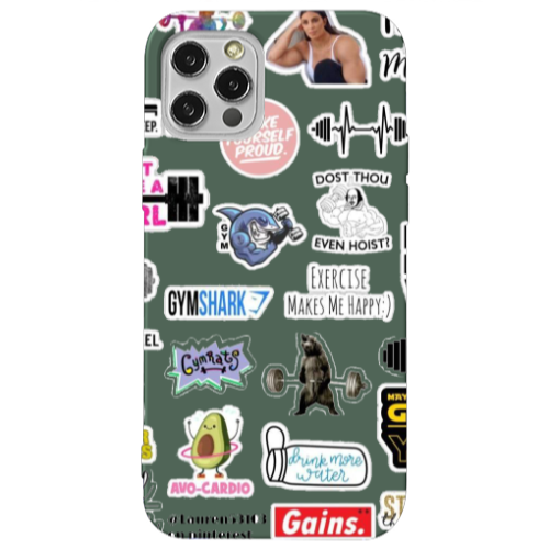 Apple iPhone 12 Pro Mixed up 2 Dark Green Colored Silicone TPU Θήκη