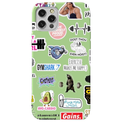 Apple iPhone 12 Pro Mixed up 2 Light Green Colored Silicone TPU Θήκη