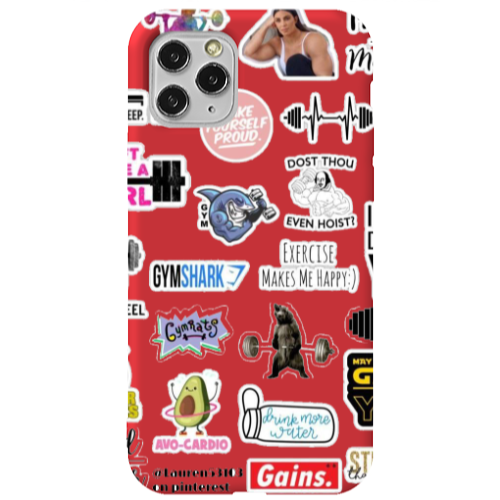 Apple iPhone 11 Pro Max Mixed up 2 Red Colored Silicone TPU Θήκη