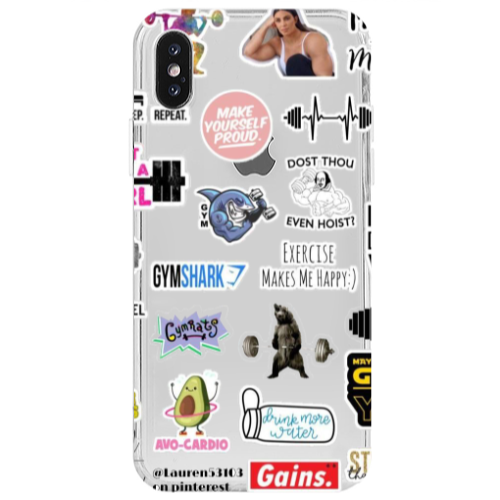 Apple iPhone Xs Max Mixed up 2 Transparent Silicone TPU Θήκη