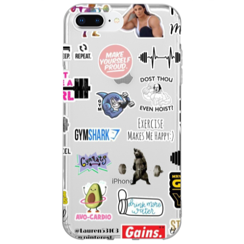 Apple iPhone 7 Plus Mixed up 2 Transparent Silicone TPU Θήκη