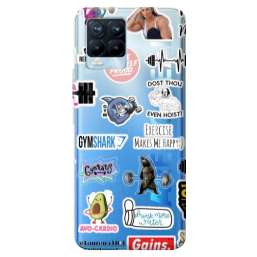 Realme 8 Pro Mixed up 2 Transparent Silicone TPU Θήκη