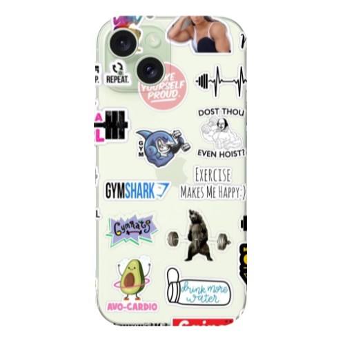 Apple iPhone 15 Plus Mixed up 2 Transparent Silicone TPU Θήκη