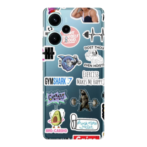 Xiaomi Poco F5 Mixed up 2 Transparent Silicone TPU Θήκη
