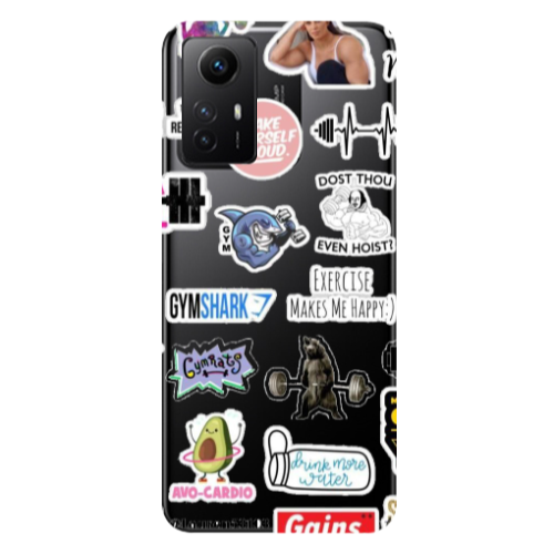 Xiaomi Redmi Note 12s Mixed up 2 Transparent Silicone TPU Θήκη