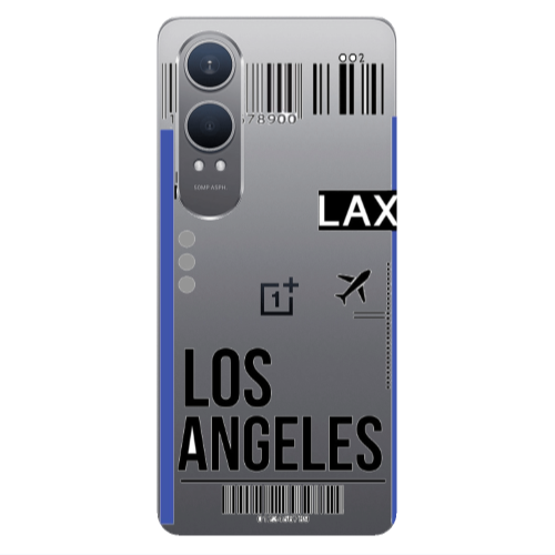 Oneplus Nord Ce 4 lite Los angeles Transparent Silicone TPU Θήκη