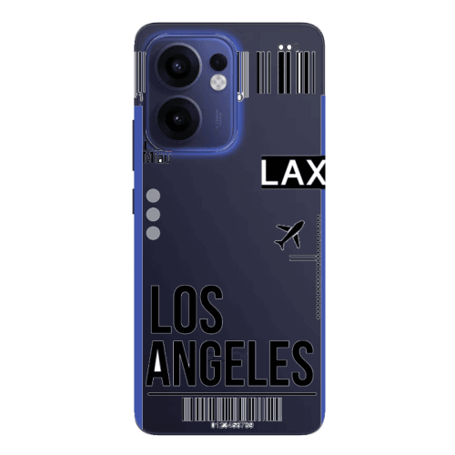 Oppo Reno13 FS Los angeles Transparent Silicone TPU Θήκη