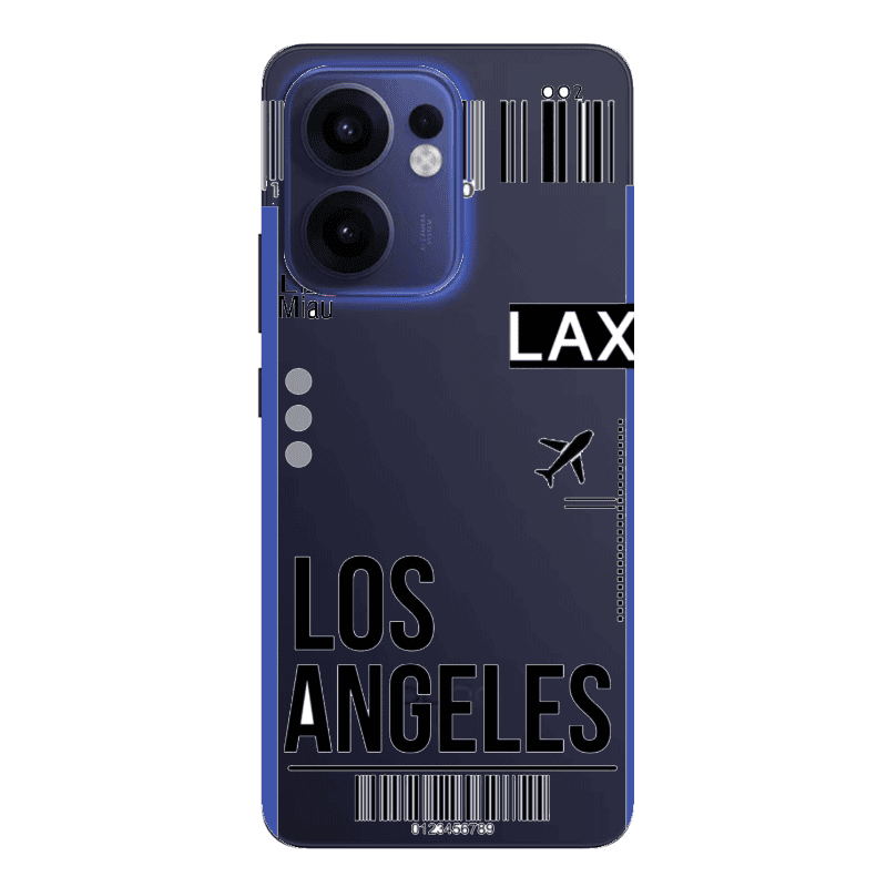 Oppo Reno13 FS Los angeles Transparent Silicone TPU Θήκη