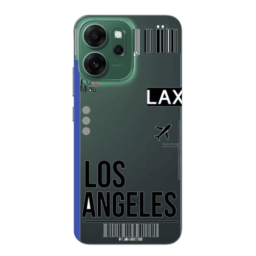 Oppo 14 F Los angeles Transparent Silicone TPU Θήκη
