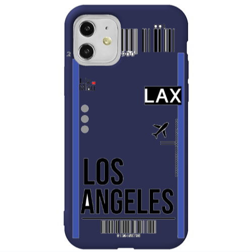 Apple iPhone 11  Los angeles Dark blue Colored Silicone TPU Θήκη
