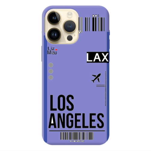 Apple iPhone 13 Pro Max Los angeles Purple Colored Silicone TPU Θήκη