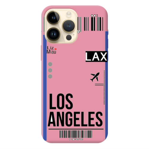 Apple iPhone 13 Pro Max Los angeles Pink Colored Silicone TPU Θήκη