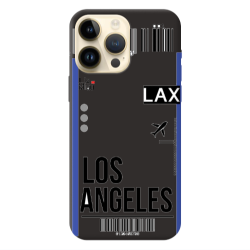 Apple iPhone 13 Pro Max Los angeles Black Colored Silicone TPU Θήκη