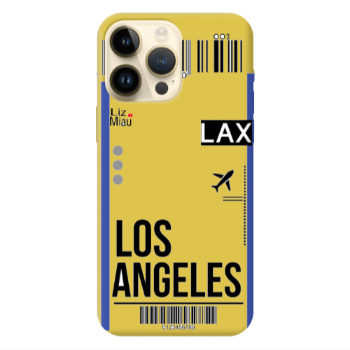 Apple iPhone 13 Pro Max Los angeles Yellow Colored Silicone TPU Θήκη