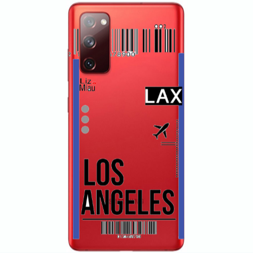 Samsung S20 FE Los angeles Transparent Silicone TPU Θήκη