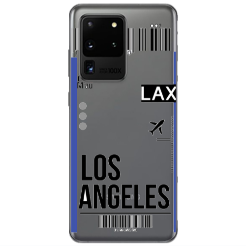 Samsung S20 Ultra Los angeles Transparent Silicone TPU Θήκη