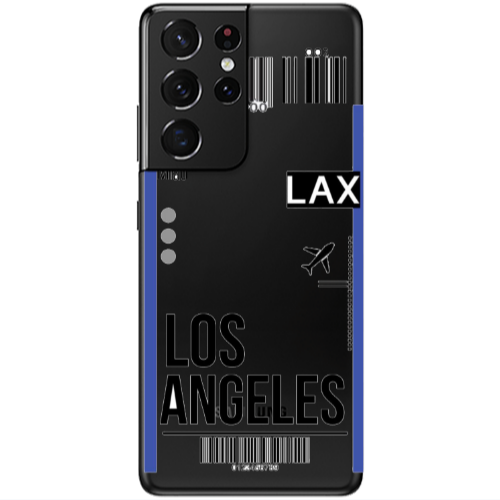 Samsung S21 Ultra Los angeles Transparent Silicone TPU Θήκη