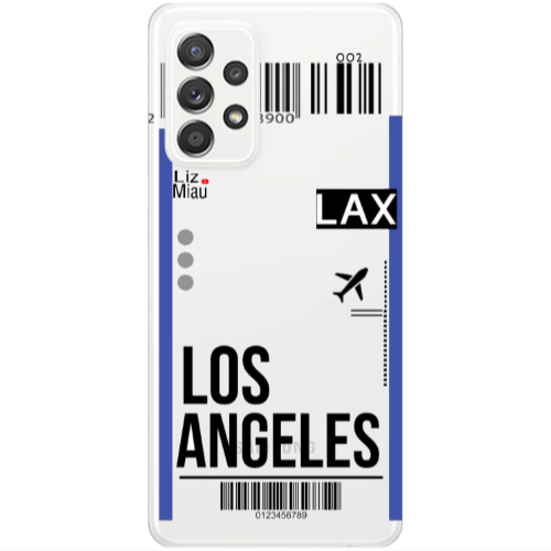 Samsung A33 Los angeles Transparent Silicone TPU Θήκη