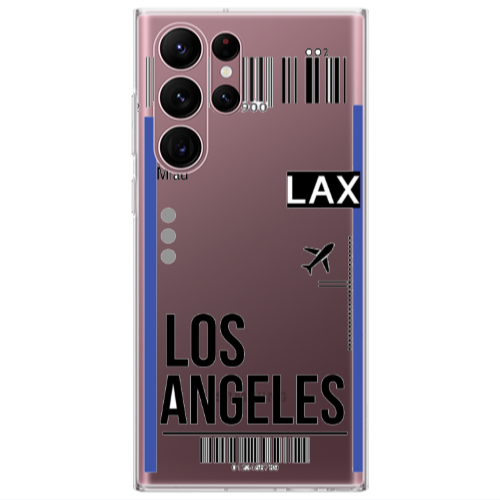 Samsung S22 Ultra Los angeles Transparent Silicone TPU Θήκη